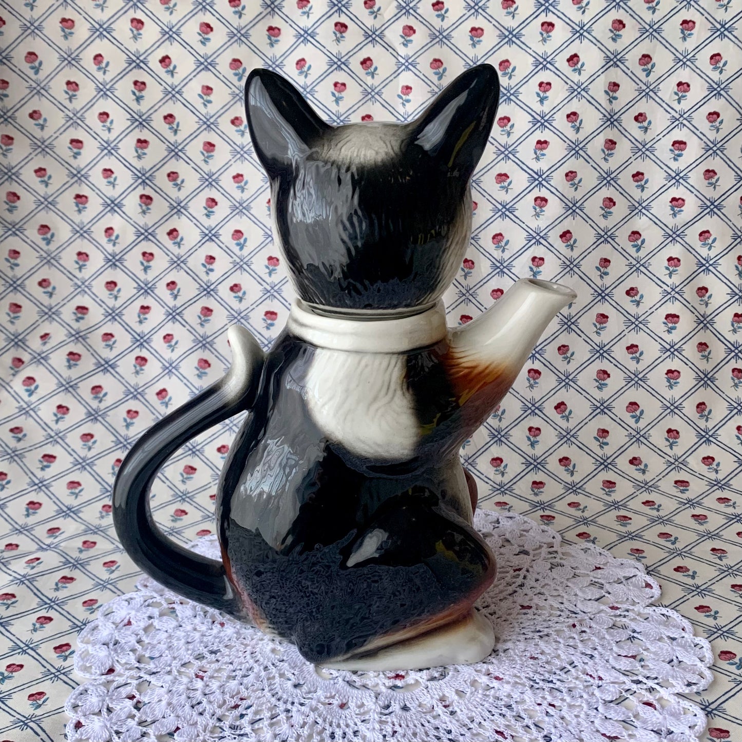 Tony wood studio ◇ Calico cat cat teapot