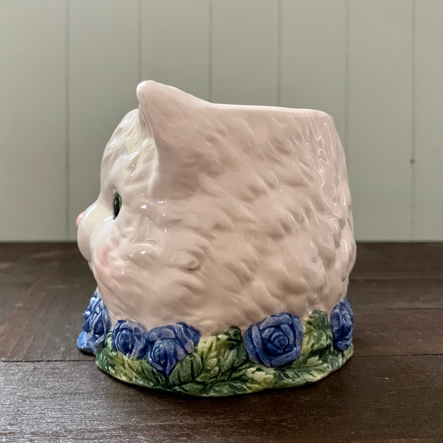 AVON ◇ Blue rose cat mug ③