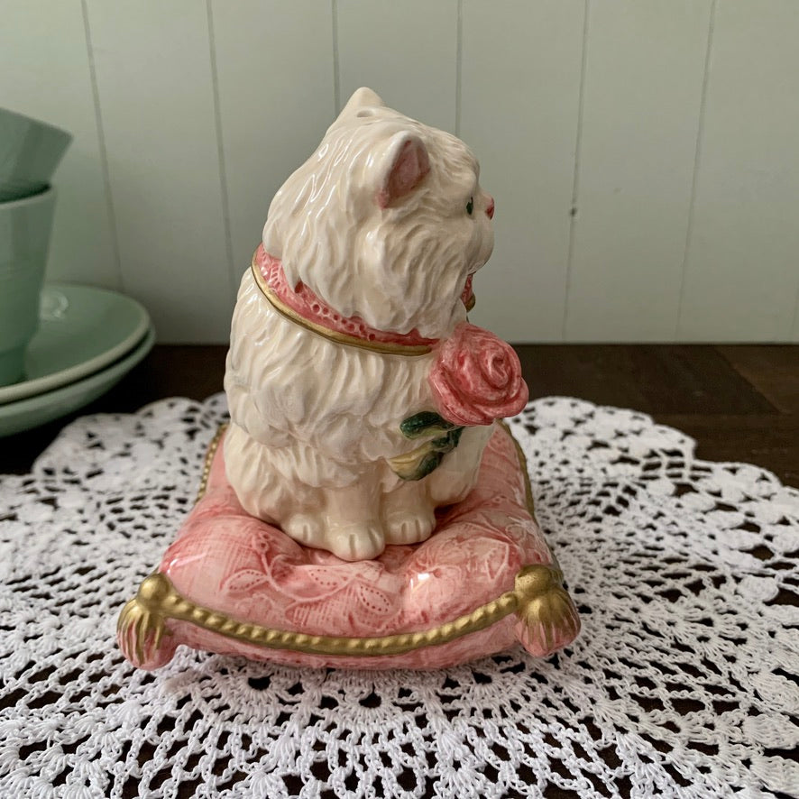 Fitz and Floyd ◇ Kittens & Roses Salt pepper