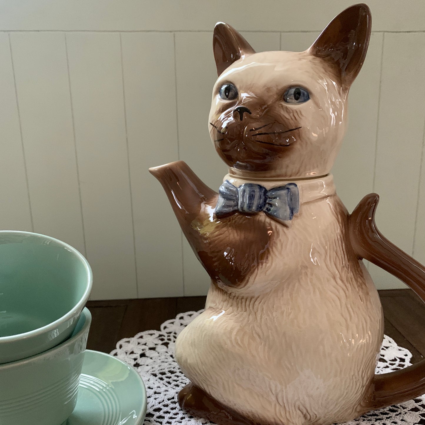 H.J WOOD ◇ Siamese Cat Teapot