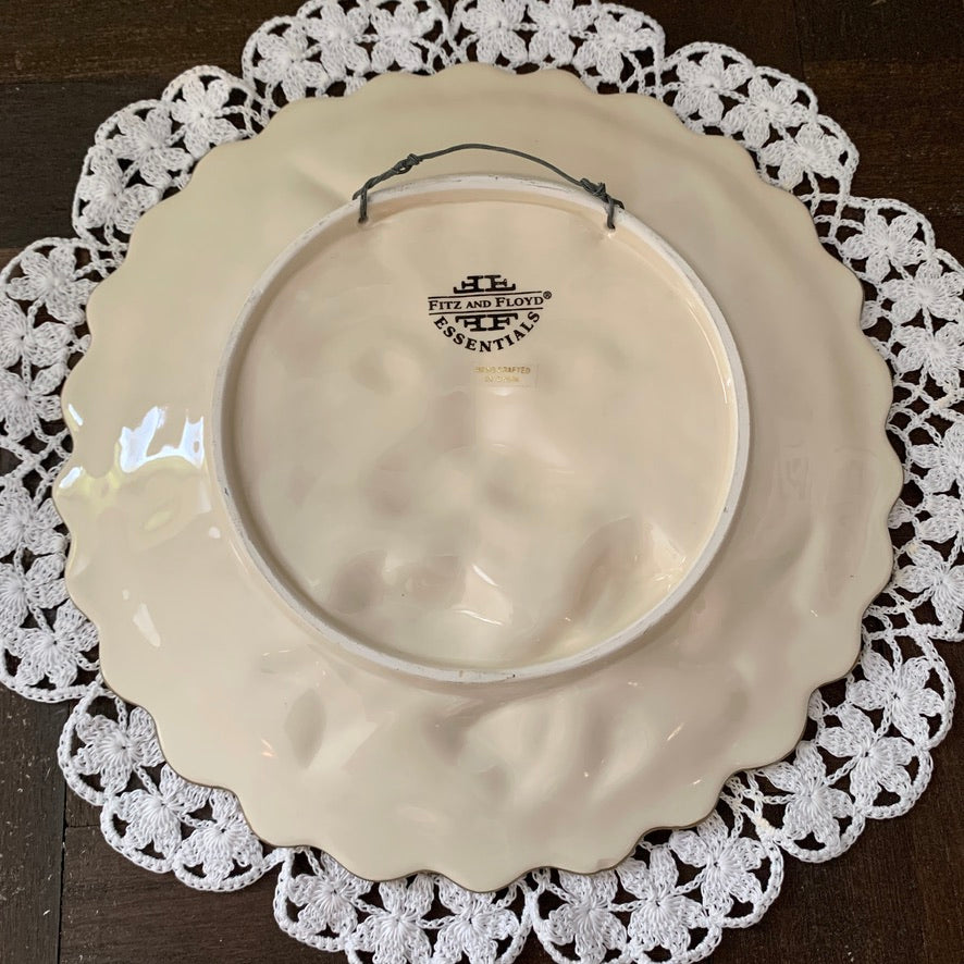 Fitz and Floyd ◇ Kittens & Roses Plate