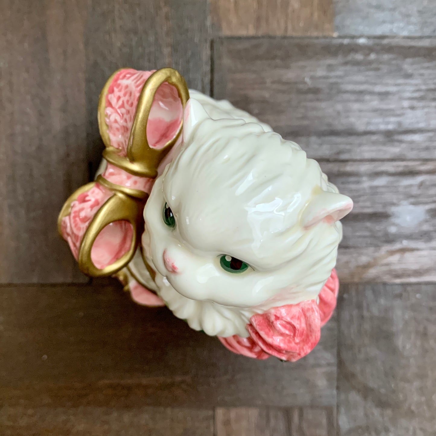 Fitz and Floyd ◇ Roses Persian Cat Creamer Sugar Set