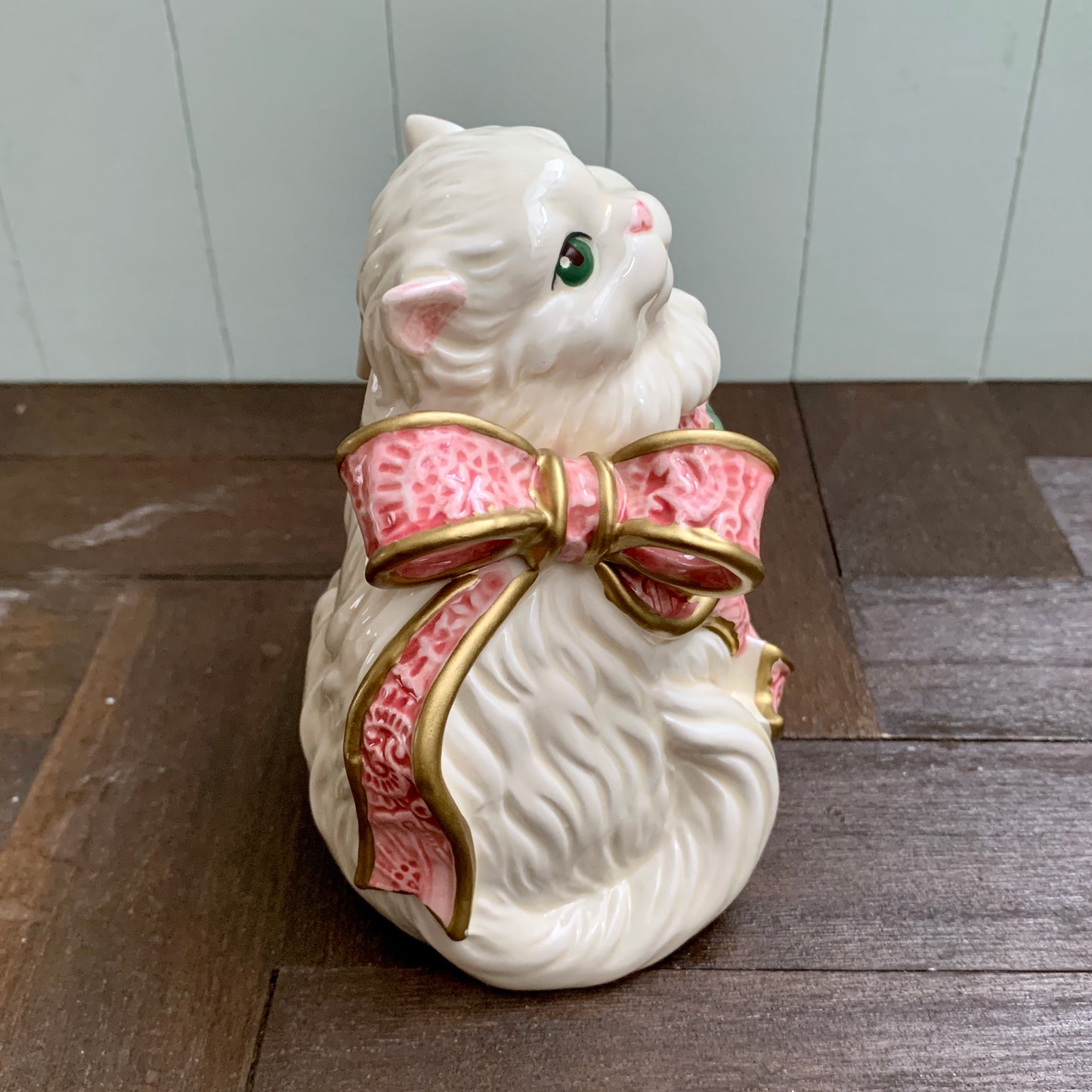 Fitz and Floyd ◇ Roses Persian Cat Creamer Sugar Set