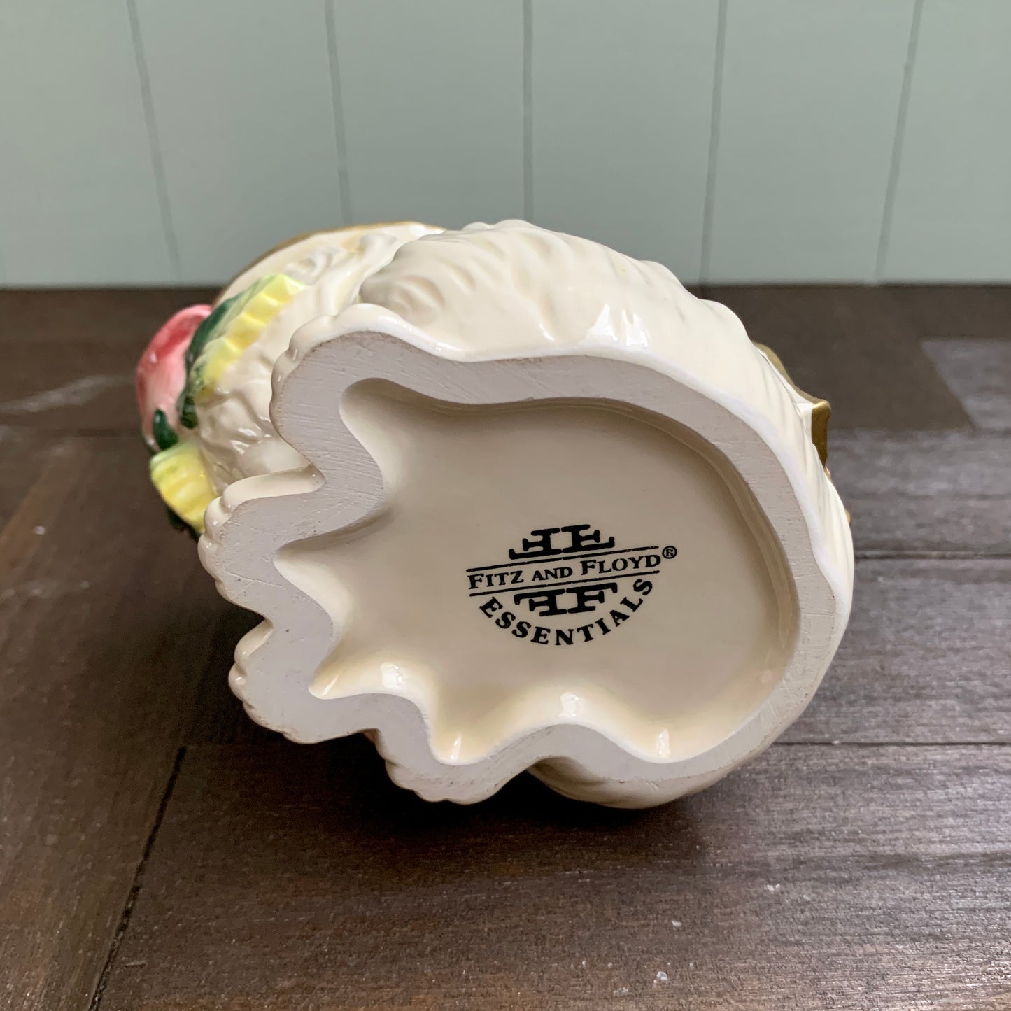 Fitz and Floyd ◇ Roses Persian Cat Creamer Sugar Set