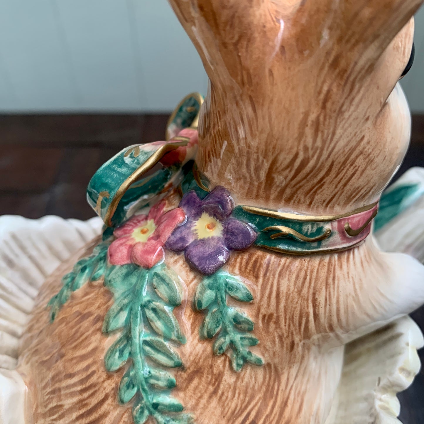 Fitz and Floyd ◇ Spring Flower Rabbit Teapot