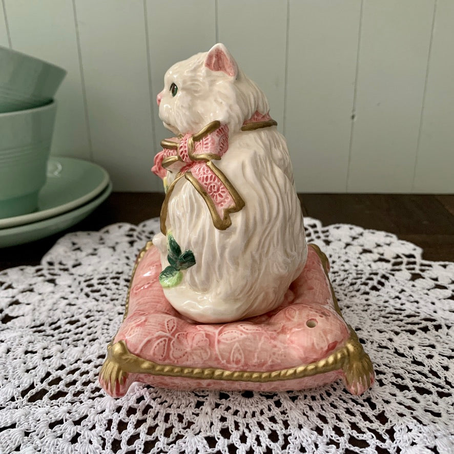 Fitz and Floyd ◇ Kittens & Roses Salt pepper