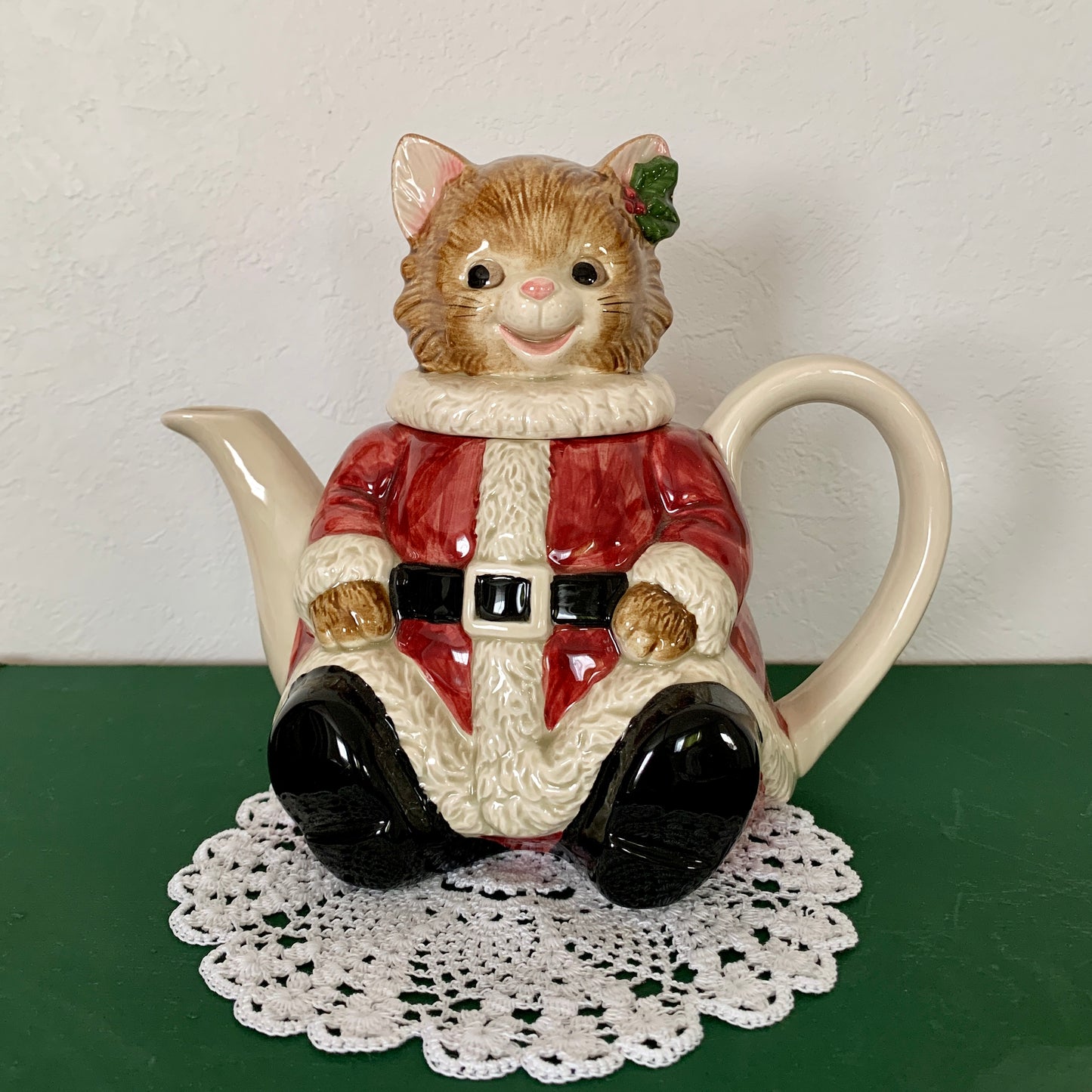 OTAGIRI JAPAN ◇ Christmas Santa Cat Teapot Set