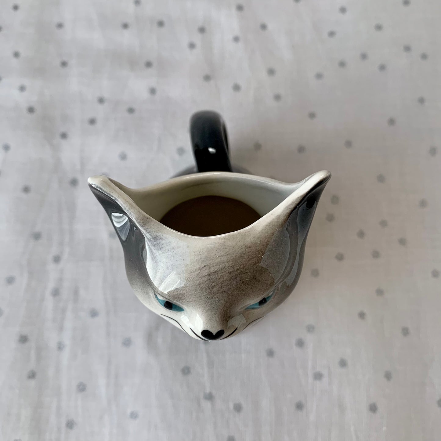 Tony wood studio ◇ Gray siamese cat milk jug 2