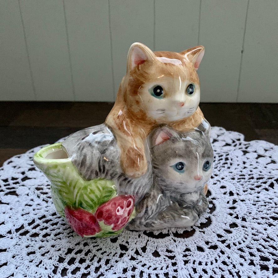 Takahashi San Francisco ◇ Strawberry Cat Sugar pot & milk jug