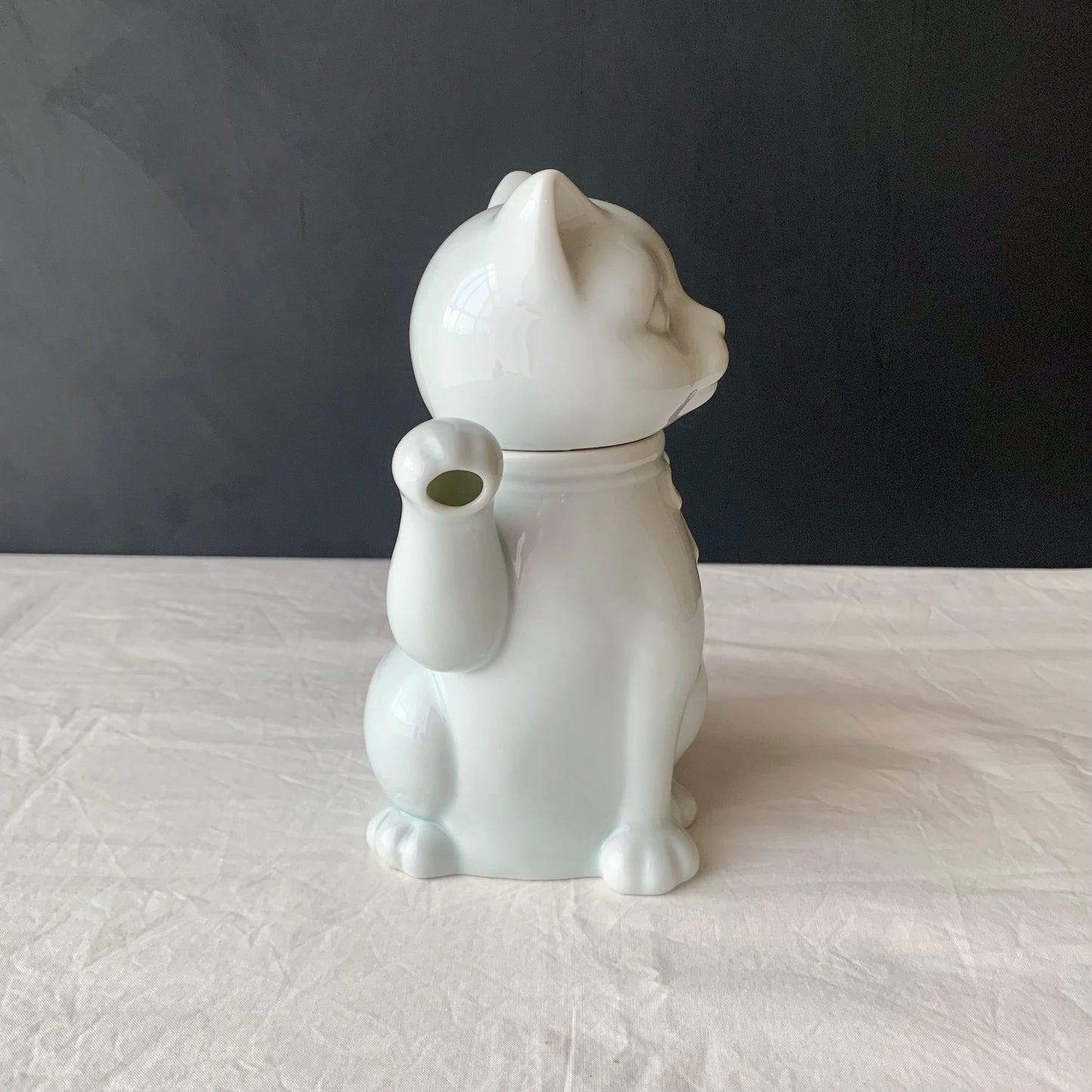 Takahashi San francisco ◇ White blue cat teapot no.2