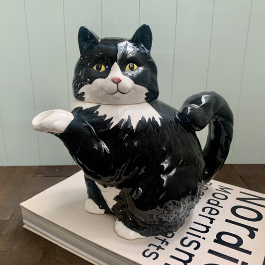 CINDY SUGAWARA ◇ Bicolor cat teapot