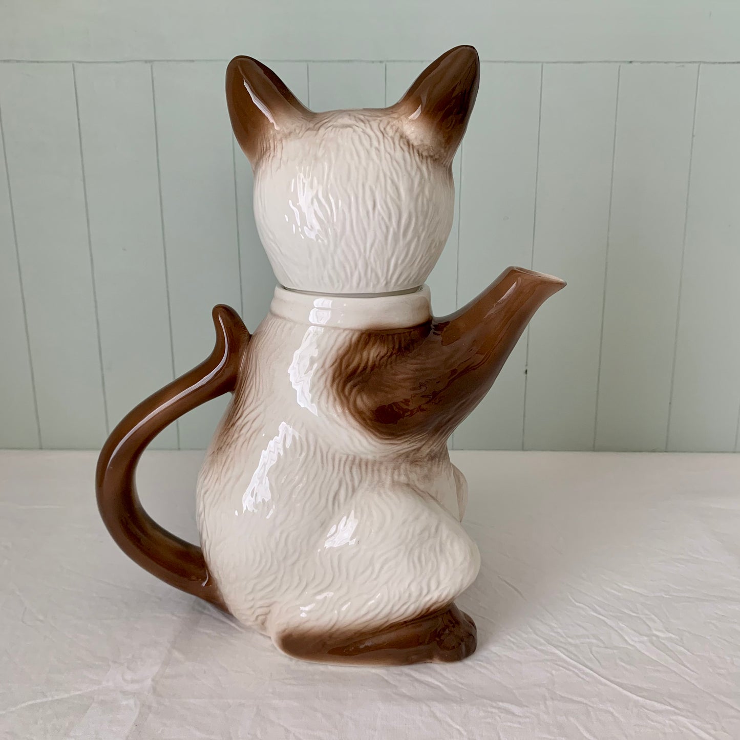 Tony wood studio ◇ Siamese cat teapot