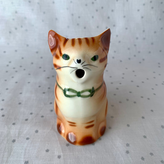 Tony wood studio ◇ Red tabby cat milk jug