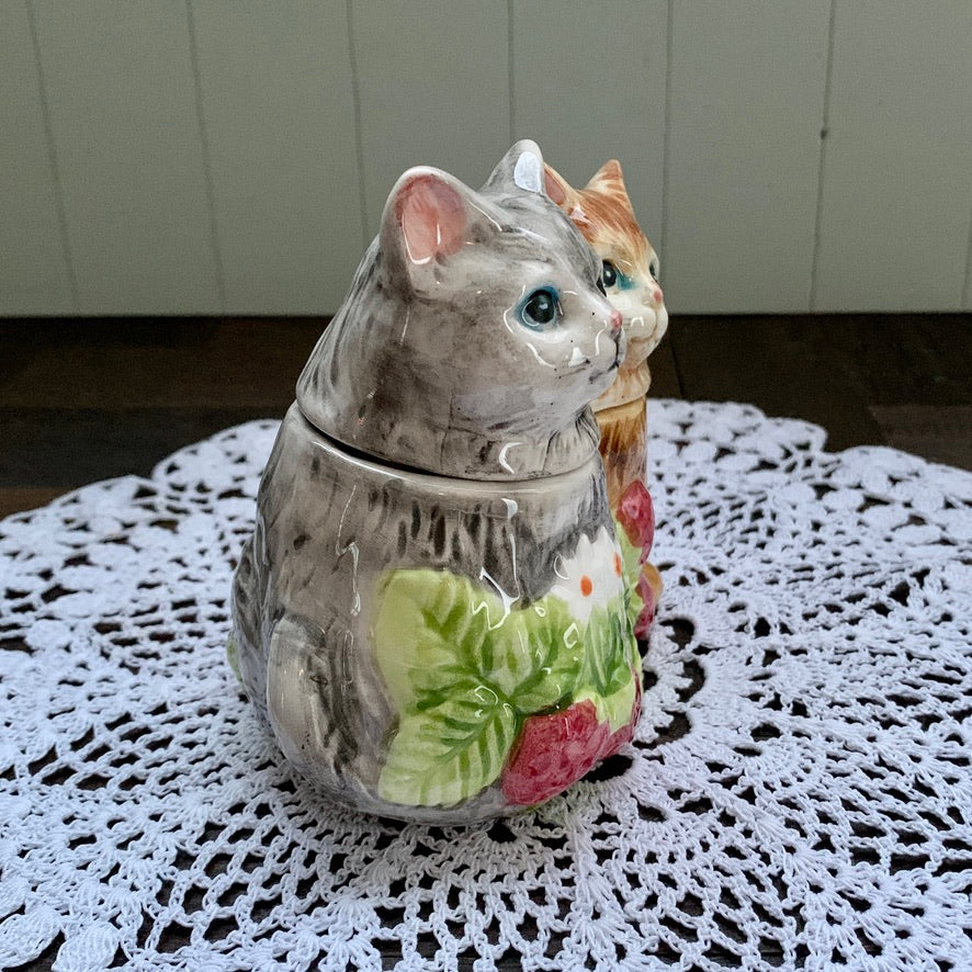 Takahashi San Francisco ◇ Strawberry Cat Sugar pot & milk jug