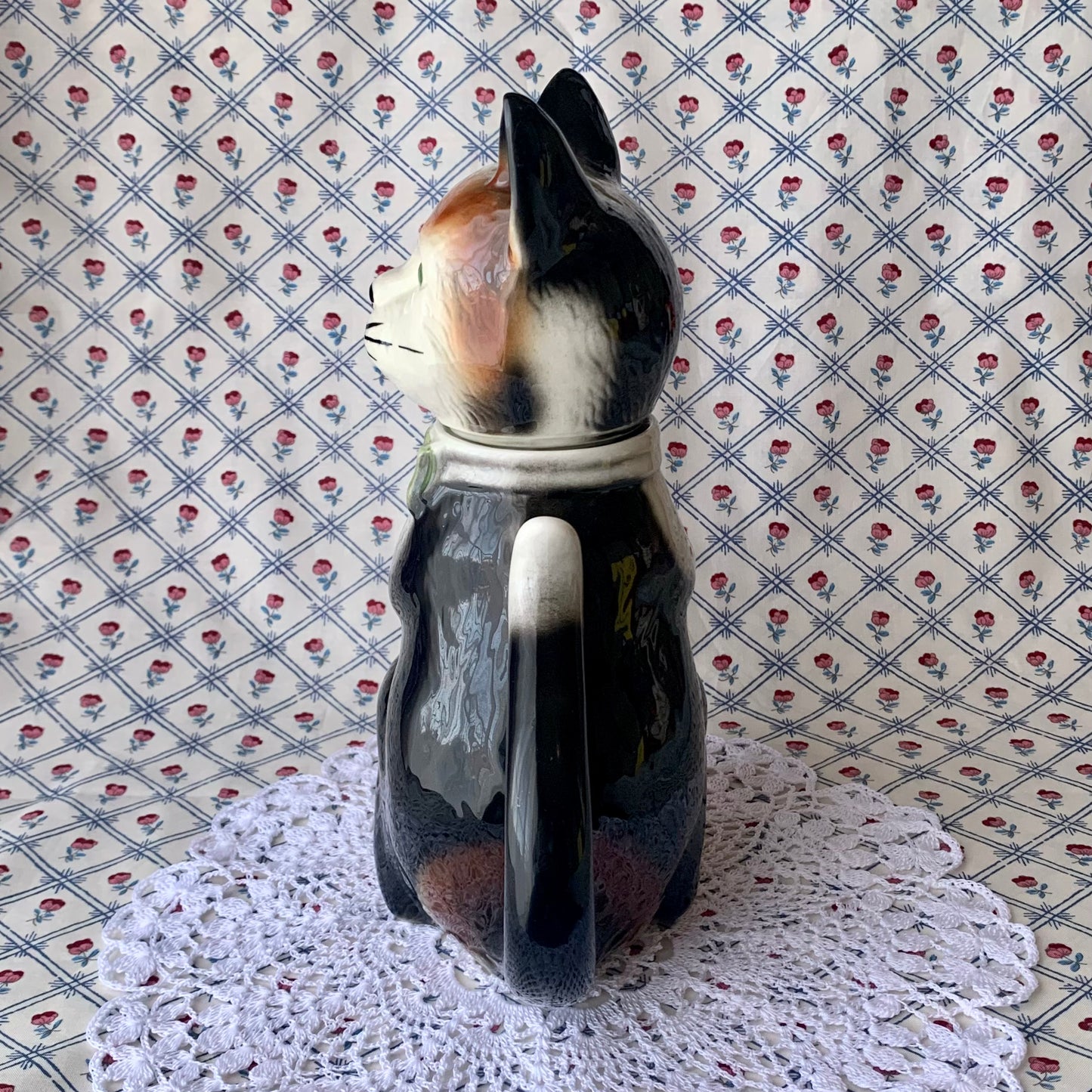 Tony wood studio ◇  Calico cat cat teapot