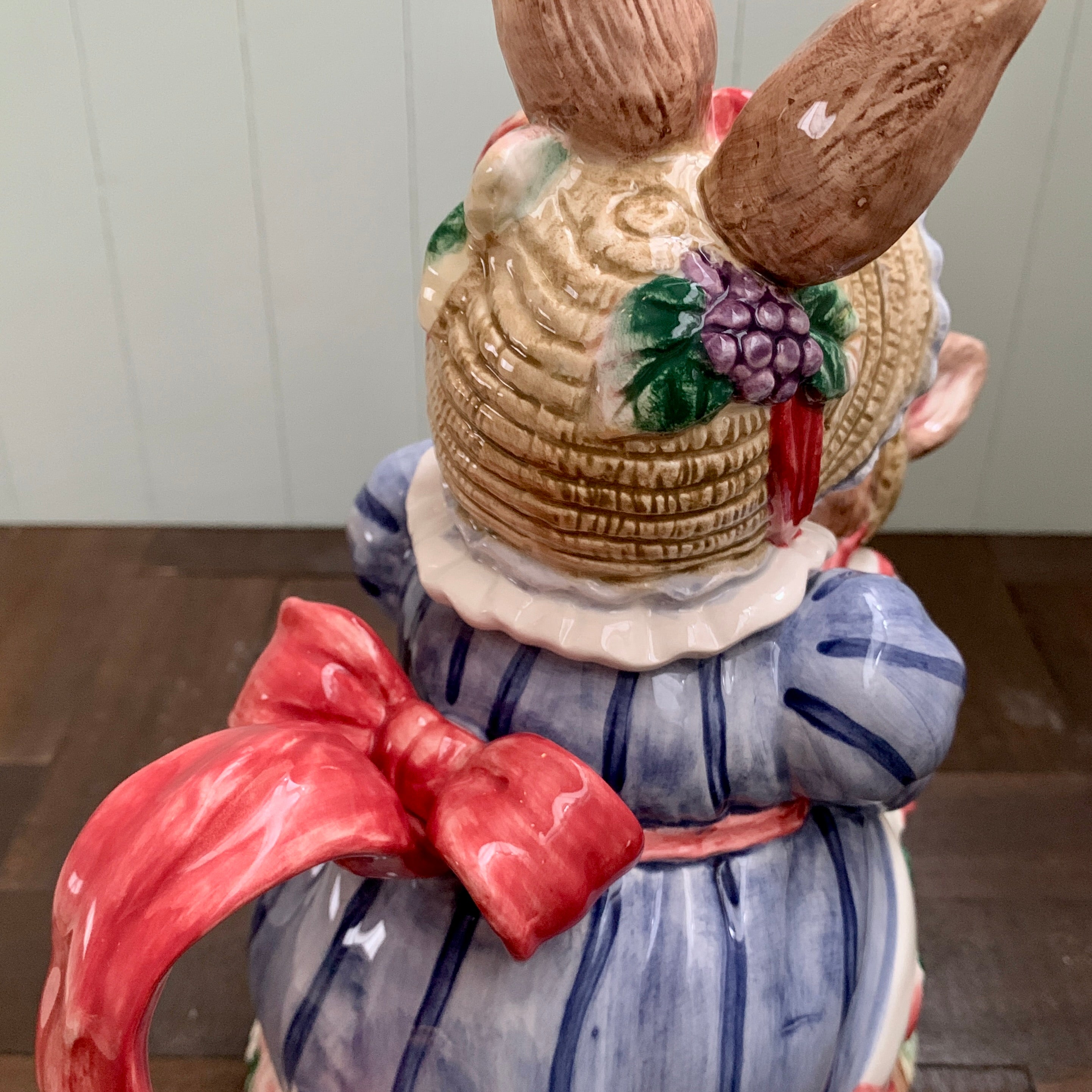 Fitz and Floyd ◇ Strawberry Rabbit Teapot – milk and mint