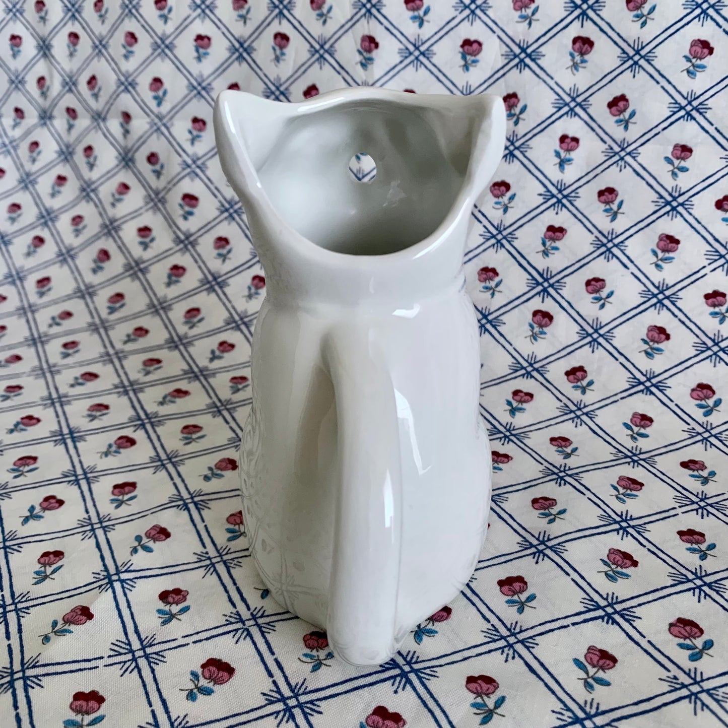 Tony wood studio ◇  White cat milk jug