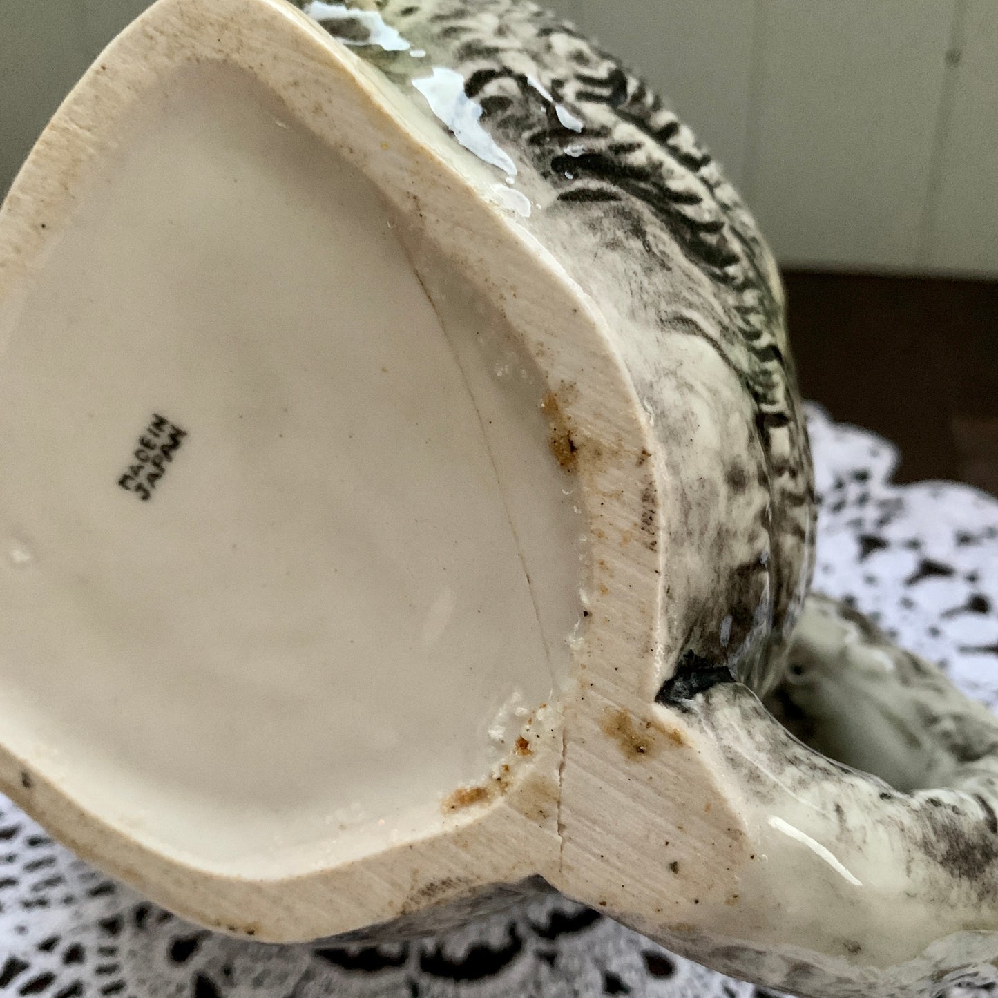 Made in Japan ◇ Brown long-haired cat teapot