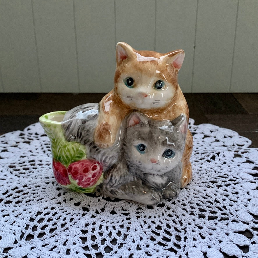 Takahashi San Francisco ◇ Strawberry Cat Sugar pot & milk jug